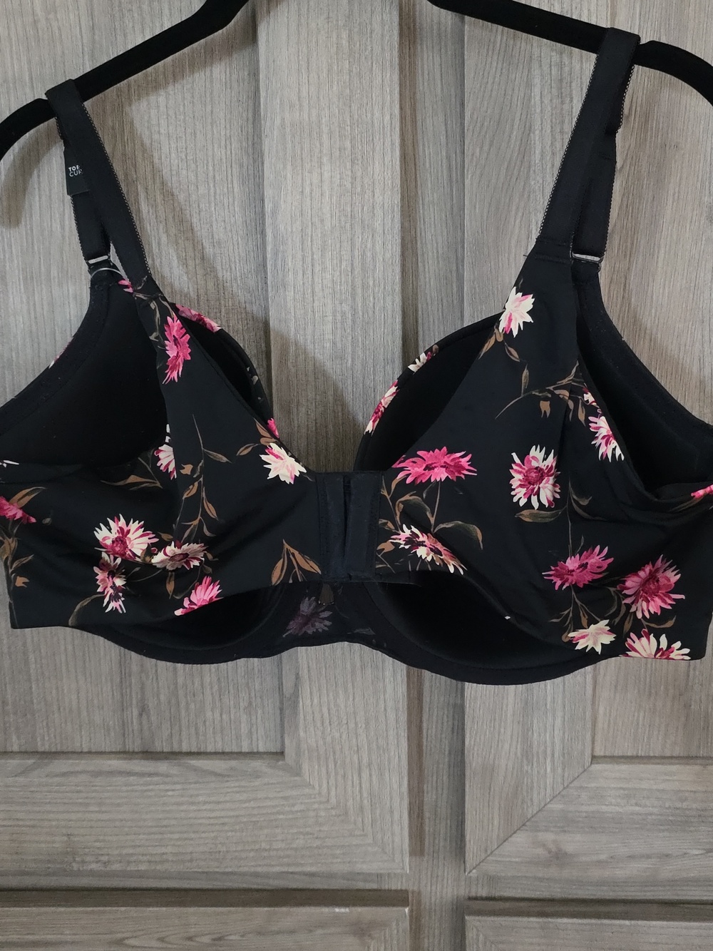 Torrid NWT Floral Full-Coverage Underwire Bra - Black Red/Yellow Flowers 40DD - Picture 4 of 4